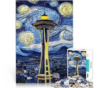 Puzzle 1000 pièces pour Adultes Paysages et Symboles de beauté à Travers Les États-Unis 39 Jeu Pratique Idées Cadeaux 38x26cm