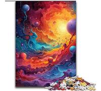 Puzzle 1000 pièces pour Adultes, paysages extraterrestres colorés, Puzzle en Carton, activité de cohésion familiale, Cadeau de décoration intérieure, Jeu de Jouets en Famille, Taille 38x26cm