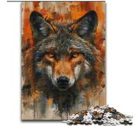 Puzzle 1000 pièces pour Adultes, Peinture à l'huile de Loup, Jeu Familial, décoration intérieure Unique et Cadeaux pour Les 14 Ans et Plus (Taille 50x75cm)