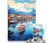 Puzzle 1000 pièces pour Adultes Peinture à l'huile USHUAIA Défi Difficile pour soulager Le Stress Jeu de défi Unique 50x70cm