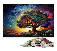 Puzzle 1000 pièces pour Adultes Peinture d'arbre œuvre d'art Cadeau d'anniversaire Art Mural 1000 pièces (75 x 50 cm)