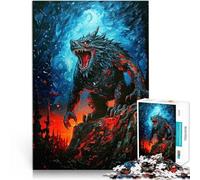 Puzzle 1000 pièces pour Adultes Peinture de bête féroce Jouets éducatifs d'apprentissage Renforcer l'amour Entre Les Couples 50x70cm