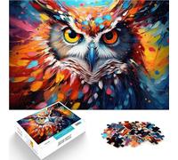 Puzzle 1000 pièces pour Adultes Peinture de Hibou Fantastique Jeu Pratique 26 x 38 cm Collection d'artistes Beaux-Arts pour Les 14 Ans et Plus