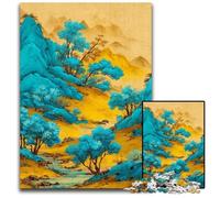 Puzzle 1000 pièces pour Adultes, Peinture de Paysage Chinois, Puzzle en Carton, Casse-tête, Cadeau d'anniversaire Unique pour Les 14 Ans et Plus, 26x38cm