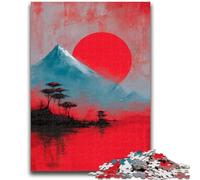 Puzzle 1000 pièces pour Adultes, Peinture de Paysage Japonais, Puzzle 1000 pièces, Jouets éducatifs, Jeux familiaux, Cadeaux pour Amis et Famille (38x26cm)
