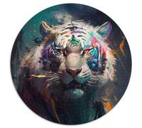 Puzzle 1000 pièces pour Adultes, Peinture de Tigre, Casse-tête Stimulant pour Adolescents, Jeu interactif Familial, 1000 pièces (67,5x67,5cm)