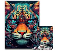 Puzzle 1000 pièces pour Adultes, Peinture Graffiti Suricate, Puzzle en Carton, idéal pour décorer et stimuler Le Cerveau, Cadeau 26x38cm / 10,23x14,96 Pouces