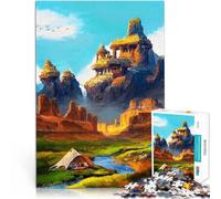 Puzzle 1000 pièces pour Adultes Pèlerinage au Panthéon Jeu Familial Anti-Stress Défi Difficile Idées Cadeaux 75x50cm
