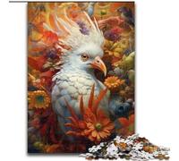 Puzzle 1000 pièces pour Adultes Perroquet Blanc Décoration DIY, Défi cérébral, pour Adulte, Famille, Cadeau de Vacances (Taille : 26x38cm)