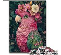 Puzzle 1000 pièces pour Adultes Perroquet Rose Puzzle 1000 pièces Cadeaux Impossible Éducatif Décoration Maison Jeux et Cadeaux (Taille 26x38cm)