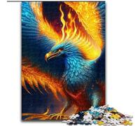 Puzzle 1000 pièces pour Adultes, Phénix Bleus légendaires, Puzzle en Bois, Taille 50x75cm, détente et défi, décoration d'intérieur colorée, pour Les Amis
