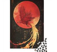 Puzzle 1000 pièces pour Adultes, Phoenix Rising Red Moon