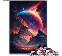 Puzzle 1000 pièces pour Adultes : Pic de Montagne Mystique, Puzzle Impossible pour Adultes, Taille 50x75cm, activité familiale Amusante, défi cérébral, pour Les Adolescents