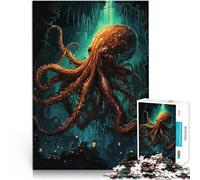 Puzzle 1000 pièces pour Adultes Pieuvre de la cité Perdue Jouets éducatifs d'apprentissage Excellent Cadeau pour Les Jeux 38x26cm