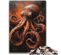 Puzzle 1000 pièces pour Adultes Pingouins sous l'aurore boréale Anti-Stress Staycation Tuer Le Temps avec Affiche Assortie et Feuille de Questions 26x38cm
