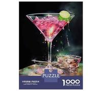 Puzzle 1000 Pièces Pour Adultes Pink Martini Cocktail with Lime Puzzles Pour Adultes Analyse Et Logique Liste De Souhaits Avec Le Père Noël Cadeaux Uniques Pour Un Anniversaire Et Noël 70x50cm/1000pcs