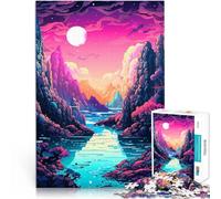 Puzzle 1000 pièces pour Adultes Pixel Art de scène de Science-Fiction Jeu intellectuel est idéal comme Cadeau pour Toute la Famille 38x26cm