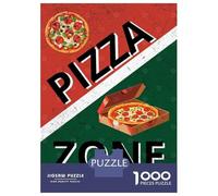 Puzzle 1000 Pièces pour Adultes Pizza Zone Decor Puzzle Casse-tête Difficile, Idéal comme Cadeau pour Toute La Famille 38x26cm/1000pcs