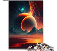 Puzzle 1000 pièces pour Adultes Planète colorée en Bois, activité Amusante à Faire à la Maison, 50x75cm, décoration Artistique à Faire soi-même, Cadeau d'anniversaire idéal