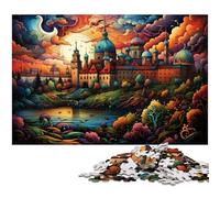 Puzzle 1000 pièces pour Adultes planète Fantastique colorée Jeu intellectuel Stimulant et Jeu Familial 1000 pièces (75 x 50 cm)