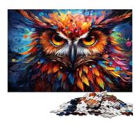 Puzzle 1000 pièces pour Adultes planète Fantastique Hibou Puzzle Impossible pour Adolescents de 14 Ans et Plus 1000 pièces (38 x 26 cm)