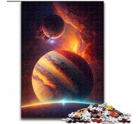 Puzzle 1000 pièces pour Adultes Planète Géante Gazeuse en Bois, pour Noël et Le Nouvel an, Cadeau de Vacances 50x75cm, activité de Jeu familiale captivante