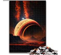 Puzzle 1000 pièces pour Adultes Planète géante gazeuse Puzzle en Bois Taille 50x75cm Décoration d'intérieur Jeu de réflexion pour Adolescents et Interaction familiale