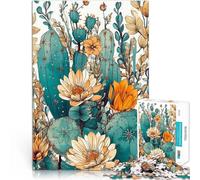Puzzle 1000 pièces pour Adultes Plantes succulentes et Cactus Jouet éducatif d'apprentissage Jeu de défi Unique 75x50cm