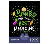 Puzzle 1000 Pièces pour Adultes Plants are The Best Puzzle Casse-tête Jeu De Réflexion Décoration Murale Cadeaux Uniques pour Anniversaire Et Noël 52x38cm/1000pcs