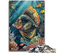 Puzzle 1000 pièces pour Adultes, Poissons des Grands Fonds, Jouets éducatifs, Anti-Stress, Collection d'artistes, Beaux-Arts, 50x75cm