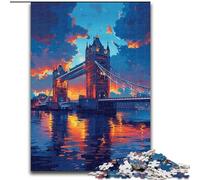 Puzzle 1000 pièces pour Adultes Pont d'Angleterre Puzzle : Un Casse-tête Stimulant pour Les Adolescents, Une soirée de Jeux en Famille Amusante (Taille : 26x38cm)