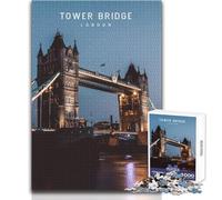 Puzzle 1000 pièces pour Adultes - Pont de la Tour - Jeu éducatif - Défi Difficile - Jouet Anti-Stress - Dimensions:38x52cm