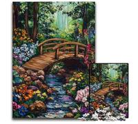 Puzzle 1000 pièces pour Adultes, Pont en Carton d'automne, Cadeau pour Hommes et Femmes, pour Tous Les Jours et Occasions spéciales, 26x38cm