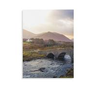 Puzzle 1000 Pièces pour Adultes，Pont Historique sur Le fleuve Sligachan à Skye - Les Highlands écossais，Loisirs Jouets pour Enfants Décoration De La Maison Cadeaux d'art（38x26cm）-AQ10