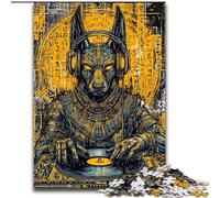 Puzzle 1000 pièces pour Adultes Pop-Art Anubis, Jouet éducatif idéal comme Cadeau pour Toute la Famille à partir de 14 Ans (Taille 50x75cm)