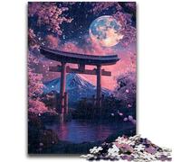 Puzzle 1000 pièces pour Adultes, Portail Torii Japonais, Jouets éducatifs, décoration d'intérieur Unique et Cadeaux pour Les 14 Ans et Plus 26x38cm