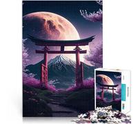 Puzzle 1000 pièces pour Adultes Porte de la Montagne Japonaise Jouet éducatif d'apprentissage Une œuvre d'art 38x26cm