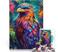 Puzzle 1000 pièces pour Adultes Portrait d'aigle coloré Jeux éducatifs Décoration d'intérieur Décoration Parfaite 52x38cm
