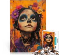 Puzzle 1000 pièces pour Adultes Portrait de la Fille des Morts Réduction du Stress intéressante Jeu de défi Unique 52x38cm