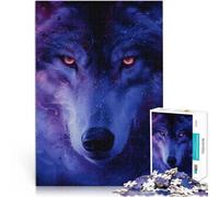 Puzzle 1000 pièces pour Adultes Portrait de Loup Magique Séjour Anti-Stress pour Tuer Le Temps Cadeau Amusant 38x26cm