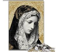 Puzzle 1000 pièces pour Adultes Portrait de Marie la Mère, Aide Le Cerveau à exercer des Jouets addictifs pour cultiver la Patience Décoration Parfaite (Taille 26x38cm)