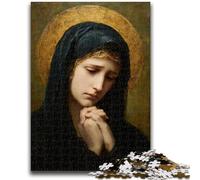 Puzzle 1000 pièces pour Adultes Portrait de Marie la Mère Jeu éducatif Familial Offrez des Cadeaux pour Toute la Famille à partir de 14 Ans 26x38cm