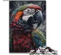 Puzzle 1000 pièces pour Adultes, Portrait de Perroquet coloré en Bois, idée Cadeau Unique pour la décoration intérieure, 50x75cm, Jeu de réflexion pour Adolescents, pour Les fêtes