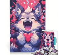 Puzzle 1000 pièces pour Adultes Portraits d'animaux en Pixel Art Jeu Impossible Analyse et logique renforce Les Liens du Couple 38x26cm