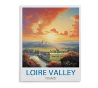 Puzzle 1000 Pièces pour Adultes，Poster de Voyage Vintage de la vallée de la Loire France，Puzzle De Défi Cérébral pour Enfants, Jeux Éducatifs pour Enfants, Cadeau De Divertissement（50x70cm）-A79