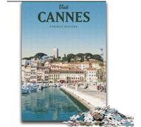 Puzzle 1000 pièces pour Adultes, pour Visiter Cannes, idéal comme Cadeau pour Toute la Famille (75x100cm)