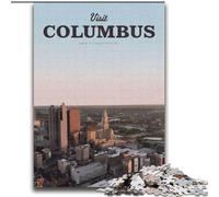 Puzzle 1000 pièces pour Adultes, pour Visiter Colombus, idéal comme Cadeau pour Toute la Famille (75x100cm)