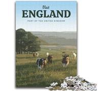 Puzzle 1000 pièces pour Adultes, pour Visiter l'Angleterre, Jouet éducatif et éducatif, idéal comme Cadeau pour Toute la Famille (Taille 38x52cm)