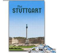 Puzzle 1000 pièces pour Adultes, pour Visiter Stuttgart, idéal pour Toute la Famille (75x100cm)