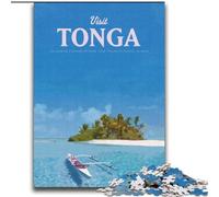 Puzzle 1000 pièces pour Adultes, pour Visiter Tonga, idéal comme Cadeau pour Toute la Famille (75x100cm)